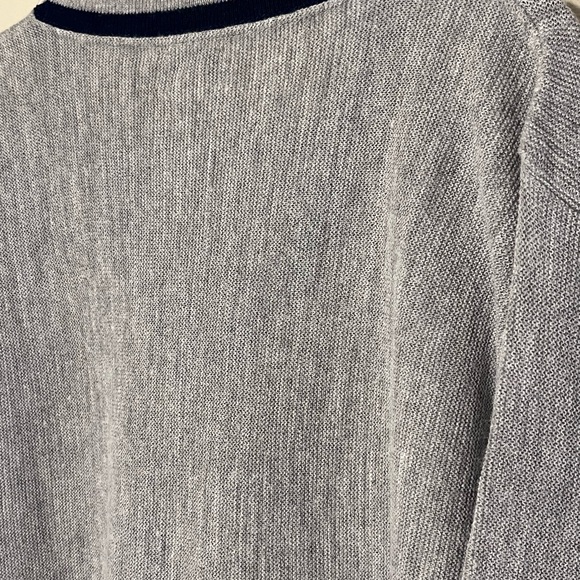 Vintage Izod Lacoste Gray Pullover Sweater Long Sleeve Made In USA Large (G) - Picture 11 of 11